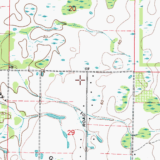 Topographic Map of Dilports, FL