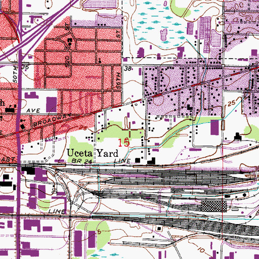 Topographic Map of Dixie Farms, FL