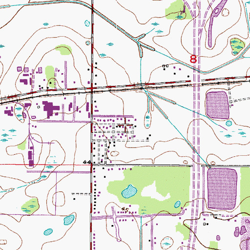 Topographic Map of Dixie View, FL