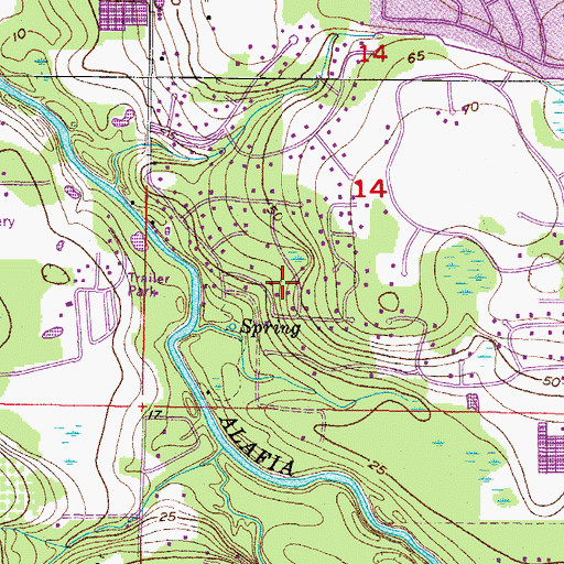 Topographic Map of Dogwood Hills, FL