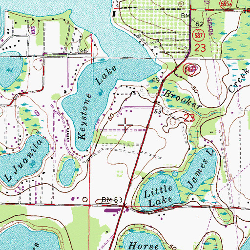 Topographic Map of Dolce Vita, FL