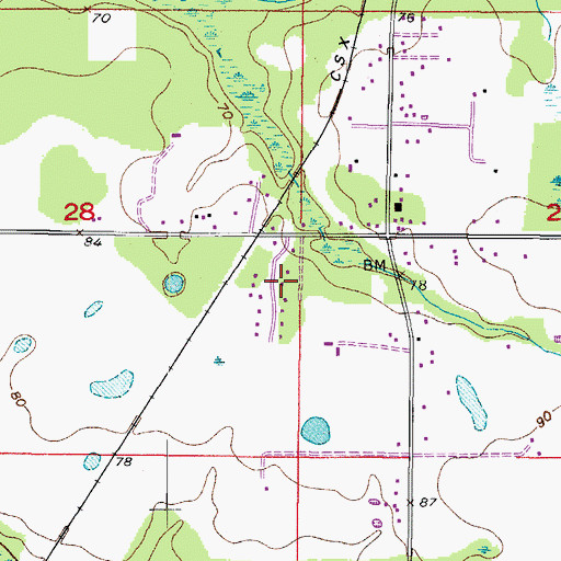 Topographic Map of Dorman Acres, FL