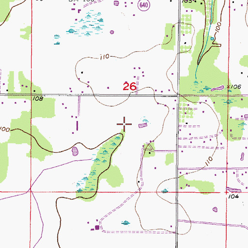 Topographic Map of Dorman Ranch, FL