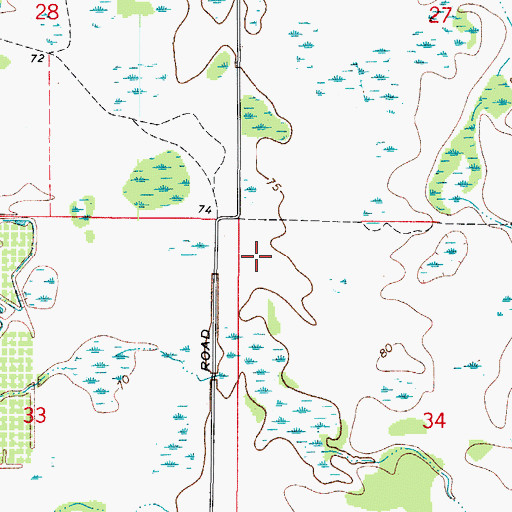 Topographic Map of Dormany Estates, FL