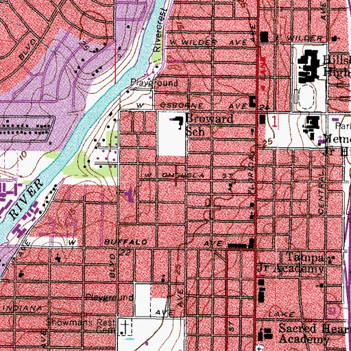 Topographic Map of Dorothy Park, FL
