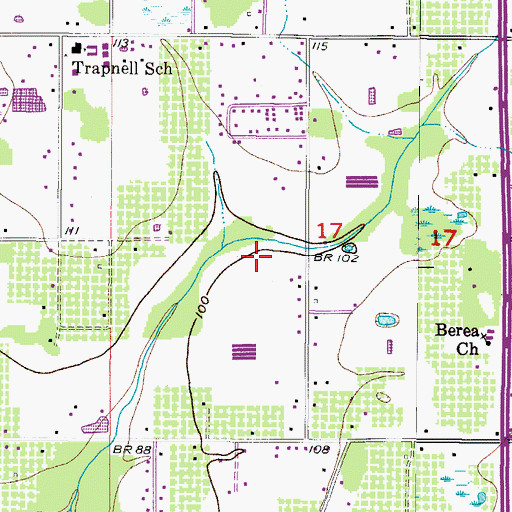 Topographic Map of Dumont, FL