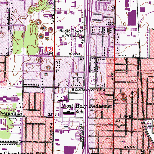 Topographic Map of Durolife Homes, FL