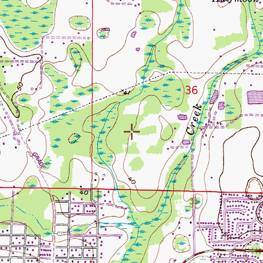 Topographic Map of Eaglebrook, FL
