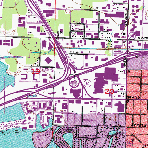 Topographic Map of East View, FL