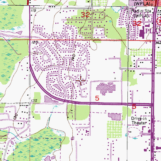 Topographic Map of Eastgate Extension, FL