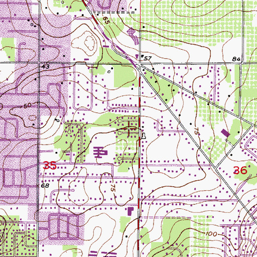 Topographic Map of Eastwood, FL