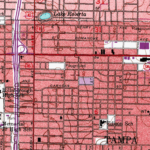 Topographic Map of Eckland, FL