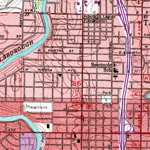 Topographic Map of Edwards, FL