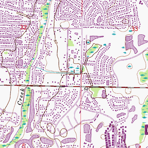Topographic Map of Ehrlich Gardenlands, FL