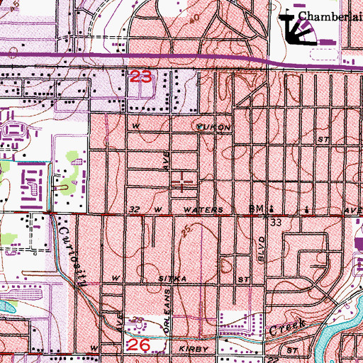 Topographic Map of El Portal Terrace, FL