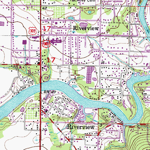 Topographic Map of El Rancho Petite, FL
