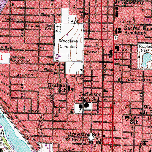 Topographic Map of Eldorado, FL