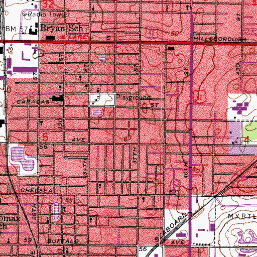 Topographic Map of Eldra, FL