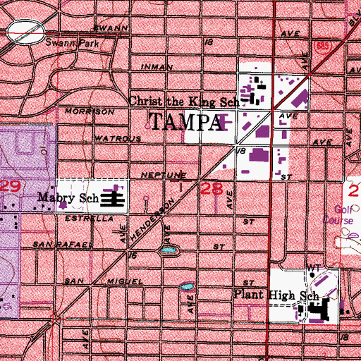 Topographic Map of Elenor Place, FL