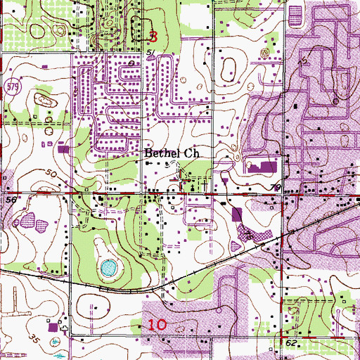 Topographic Map of Eleven Mile Hill, FL