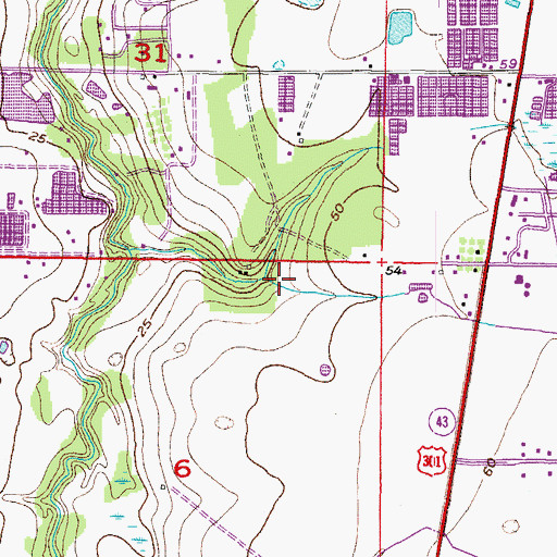 Topographic Map of Elkton, FL