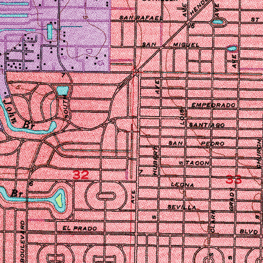 Topographic Map of Emerson, FL