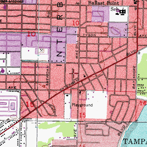 Topographic Map of Etheridge, FL