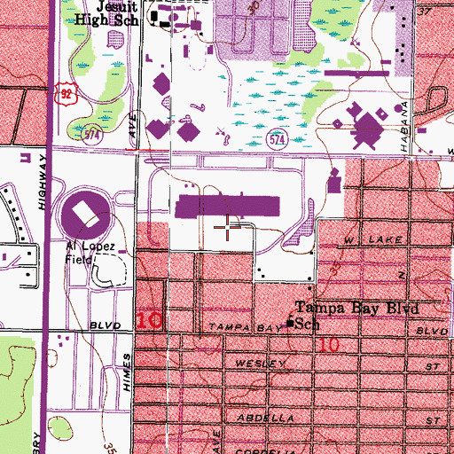 Topographic Map of Fair Ground Farms, FL