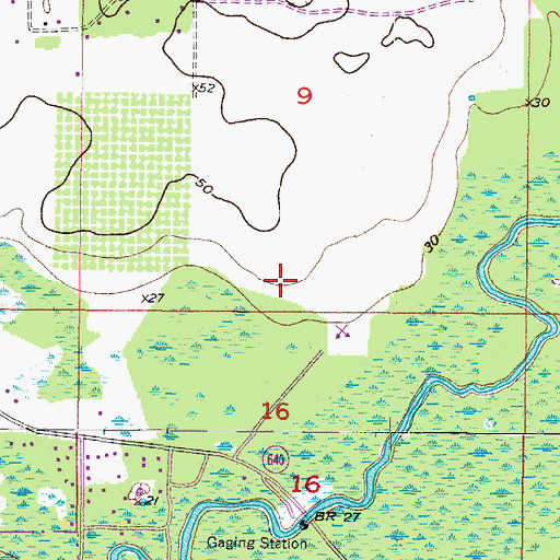 Topographic Map of Fairway One, FL