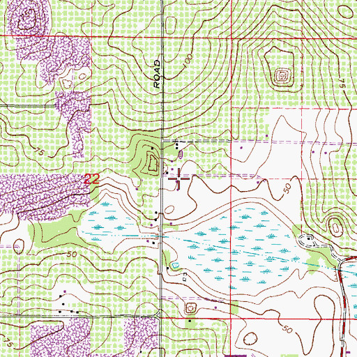 Topographic Map of Farabee Acres, FL