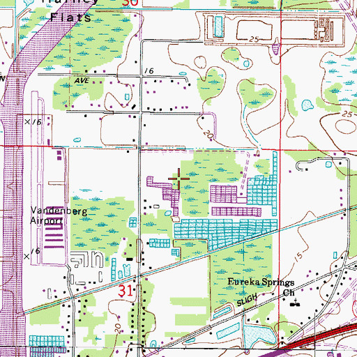 Topographic Map of Firn Acres, FL