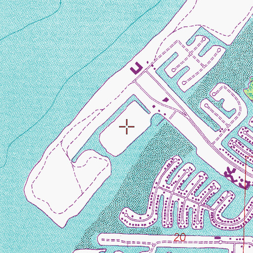 Topographic Map of Flat Island, FL