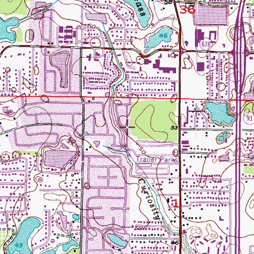 Topographic Map of Floral Gardens, FL