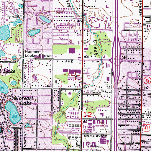 Topographic Map of Florida Avenue, FL
