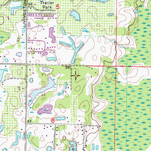 Topographic Map of Florida Townsend Colony, FL
