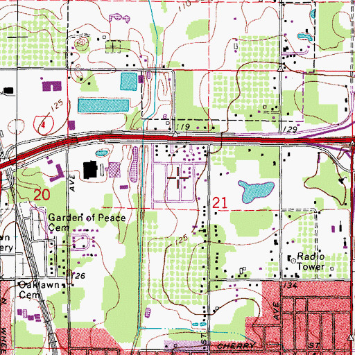 Topographic Map of Four Seasons, FL