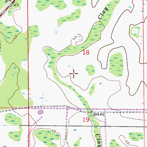Topographic Map of Fox Chase, FL