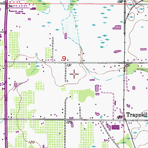 Topographic Map of Brians Pond, FL