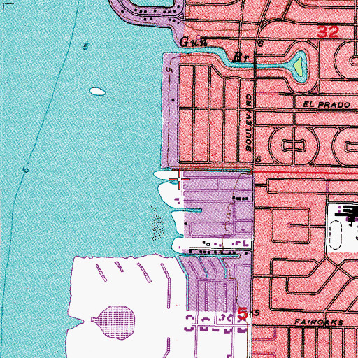 Topographic Map of Bridgeview Estates, FL