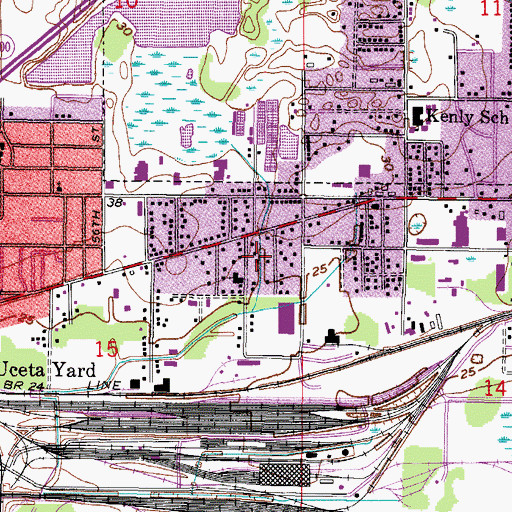 Topographic Map of Broadway, FL