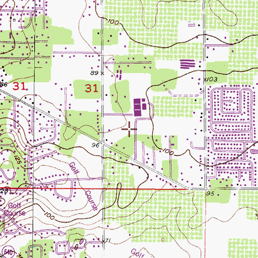 Topographic Map of Buckhorn Trace, FL