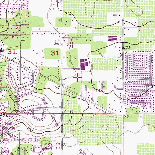 Topographic Map of Buckhorn Trace, FL