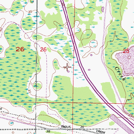 Topographic Map of Buckingham at Tampa Palms, FL