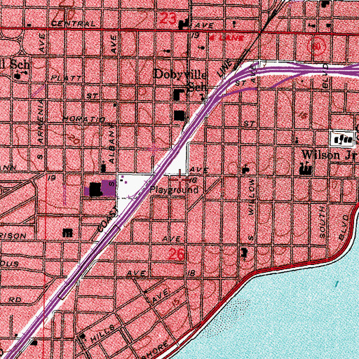 Topographic Map of Bungalow Terrace, FL