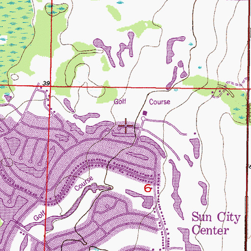 Topographic Map of Caloosa Country Club Estates, FL