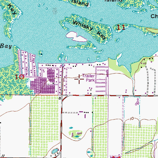 Topographic Map of Calusa Bay, FL