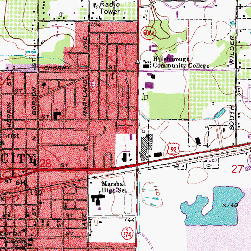 Topographic Map of Camp T F Addition, FL