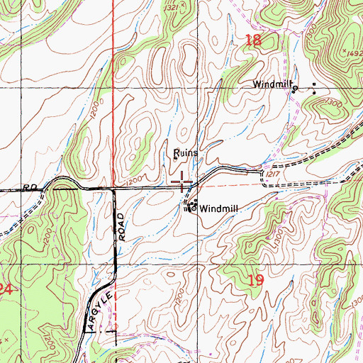 Topographic Map of Robinson Canyon, CA