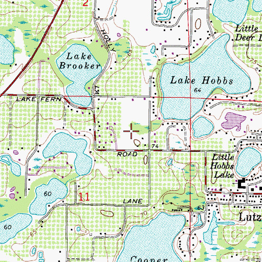 Topographic Map of Candlelight, FL