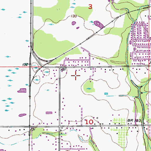 Topographic Map of Candy Cane Acres, FL